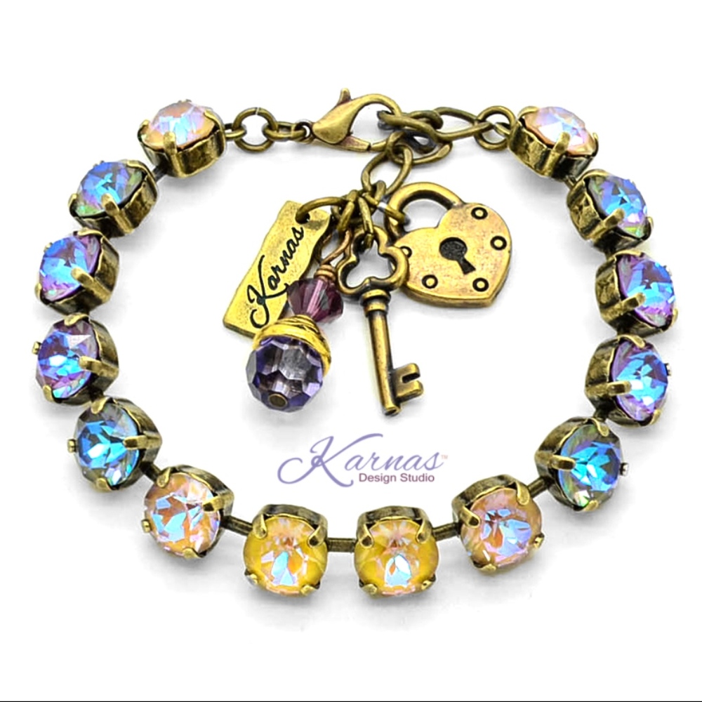 Autumn Decadence Charm Bracelet Swarovski Crystal